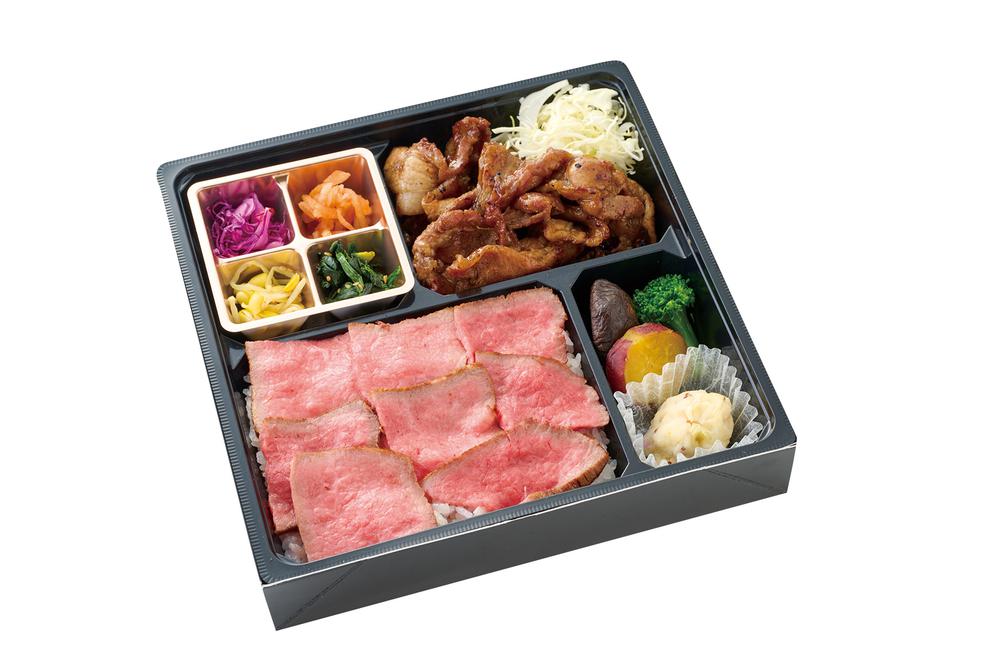 ローストビーフ＆国産豚蒲焼弁当