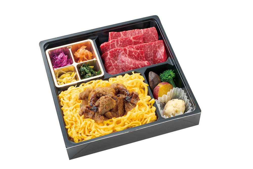 特製旨煮重＆熟成赤身ロース焼肉弁当