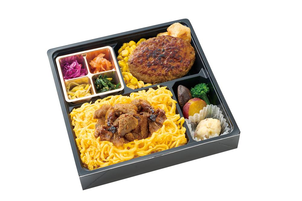 特製旨煮重＆ハンバーグ弁当